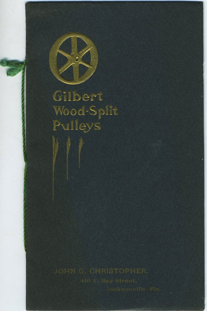 Item #23562 Gilbert Wood-Split Pulleys advertising pamphlet. Saginaw Manufacturing Company.