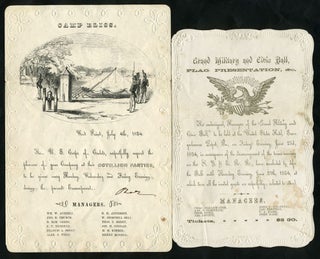 Item #23567 West Point Cotillion Invitation [with] Grand Military and Civic Ball Invitation....