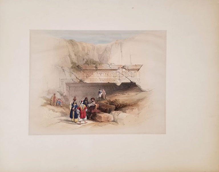 Item #23645 Entrance to the Tombs of the Kings, Jerusalem. David Roberts, Louis Haghe.