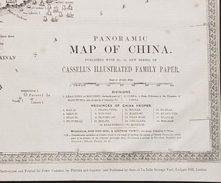 Panoramic Map of China.