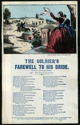 Item #23659 'The Soldier's Farewell to His Bride'. Sheet music. Civil War, Music