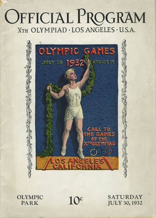Los Angeles 1932 Olympics, Opening [and] Closing Day Official Programs.
