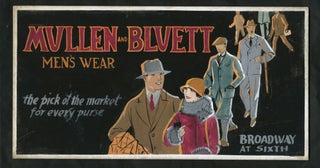 Item #23675 Mullen and Bluett Men's Wear, the pick of the market for every purse. Original art...
