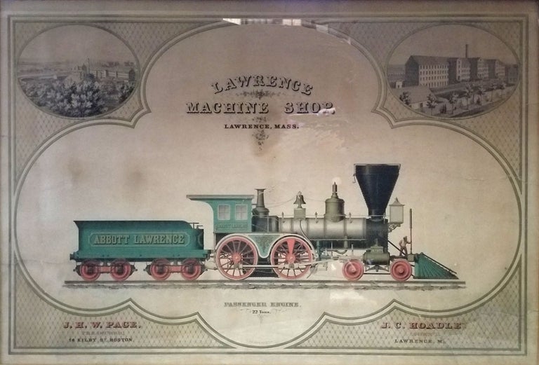 Item #23687 Lawrence Machine Shop. Advertising Broadside. L. H. Bradford.