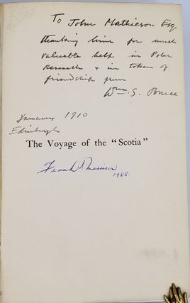 The Voyage of the "Scotia". Being a Record of the Voyage of Exploration in the Antarctic Seas - Signed Copy.