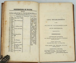 The Hobart Town Almanack, and Van Diemen's Land Annual, for 1838.