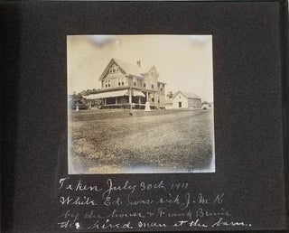 Item #23848 1907 Yorktown Heights NY, Kear family House Construction. Photograph Album. Yorktown...