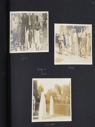 India, a Venacular Photograph Album by a travelling American, focused on people at work, women of different castes, marketplace scenes etc.