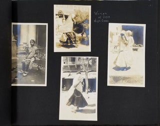 India Photograph Album, focused on people at work, women of different castes, marketplace scenes; a tour by an American couple.