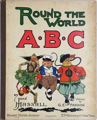 Item #23861 Round the World ABC. Children's book with Ranji cricket player illustration. John...