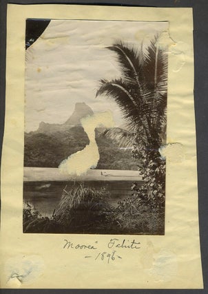 5 Papeete (Tahiti) Albumen photographs, including Brig 'Galilee'.