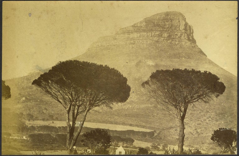 Item #23885 Lion's Head Mountain, Cape Town, South Africa. Albumen photograph.