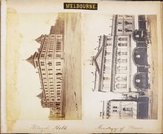 Melbourne, New South Wales and Ballarat, Australian photographs. Album.