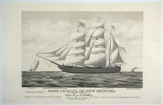 Item #23907 'Bark Catalpa of New Bedford. 202 Tons Register. John T. Richardson, Ships Agent,...