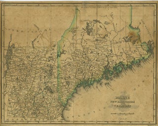 Item #23925 A Map of Maine, New Hampshire and Vermont from "An Atlas of the United States, on an...