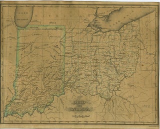 Item #23929 A Map of Ohio and Indiana from "An Atlas of the United States, on an Improved...