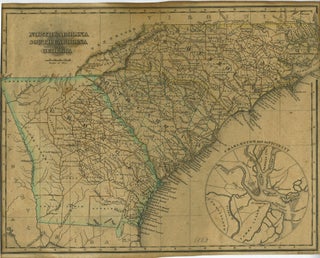 Item #23930 A Map of North Carolina, South Carolina and Georgia from "An Atlas of the United...