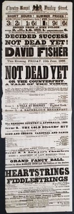 Item #24022 "Not Dead Yet, or the Counterfeit". Australian gold rush, theatre...