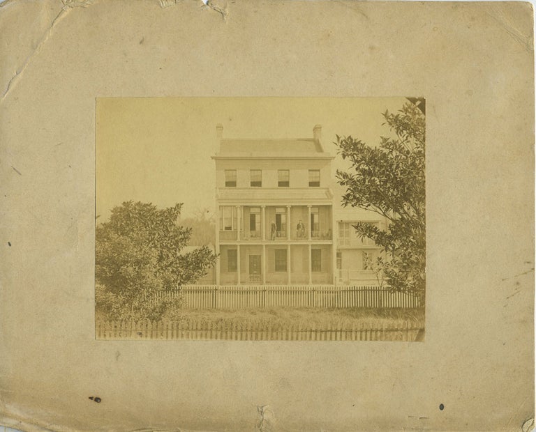 Item #24037 John Kinloch home on "Queen" Elizabeth Street, Sydney, New South Wales 1875. NSW Photograph Sydney, John Kinloch.
