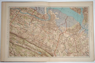 Atlas of the Metropolitan District and Adjacent Country Comprising the Counties of New York, Kings, Richmond, Westchester and part of Queens in the State of New York, the County of Hudson and parts of Counties of Bergen, Passaic, Essex and Union in the State of New Jersey. Lacks map XIII Bedford to State line.