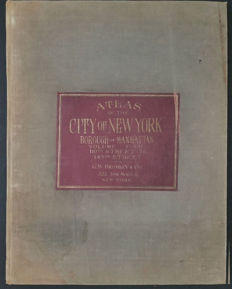Item #24142 Atlas of New York City, Manhattan [Volume 4-110th street to 145th]. George W. Bromley, Walter S.