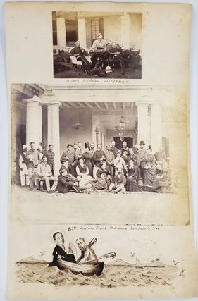 Item #24159 14th Kings Hussars in India, Group shots. Albumen photographs. Photographs, India
