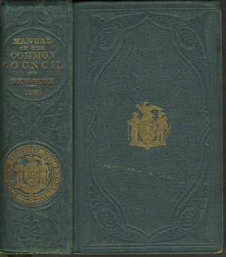 Item #24234 Manual of the Corporation of the City of New-York for 1865. D. T. Valentine
