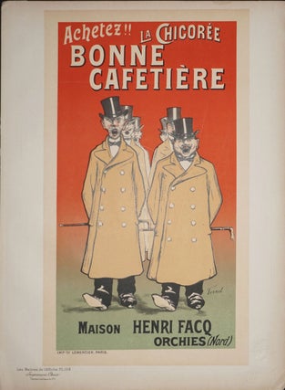 Item #24309 Affiche Achetez!! La Chicoree Bonne Cafetiere.. Maison Henri Facq Orchies (Nord) Les...