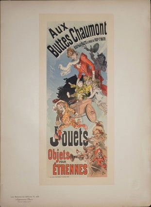 Item #24310 Affiche "Aux Buttes Chaumont... Jouets, Objets pour Etrennes, from Les Maitres de...