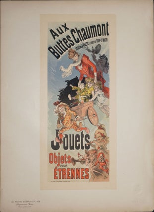 Item #24310 Affiche "Aux Buttes Chaumont... Jouets, Objets pour Etrennes, from Les Maitres de...