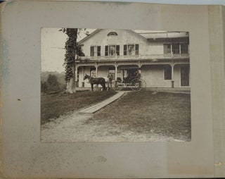 Photograph album of a turn of the century horse & buggy trip through Catskill, Lebanon & Schoharie NY; Manchester & Wilmington VT.