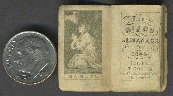 Item #24351 The Bijou Almanack for 1845. Miniature.