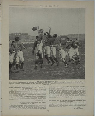 Numeros Special consacre au RUGBY in the magazine "Vie au Grand Air", a double issue for 21 Fevrier 1914.