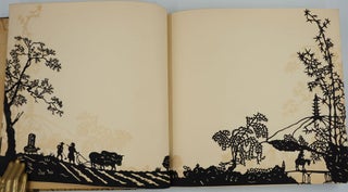 "Our Guests", a guest book with silhouette images.