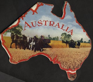 Item #24368 The Commonwealth of Australia in a Nutshell. Die cut shape book. Australia, White...