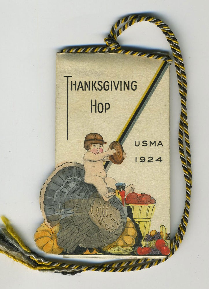 Item #24377 West Point Hop card, Thanksgiving Hop U. S. M. A. 1924. West Point, Football, Navy.
