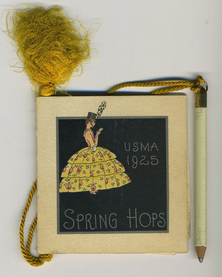 Item #24382 West Point Hop card, U. S. M. A. 1925 Spring Hops, extra-illustrated. West Point.