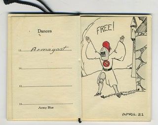 West Point Hop card, U. S. M. A. 1928 Spring Hops.