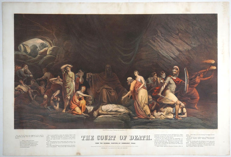 Item #24410 The Court of Death, From the Original Painting, by Rembrandt Peale. Chromolithograph. Rembrandt Peale.