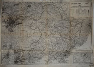 Item #24456 'Manchoutikuo and Adjoining Territories'. Captured Japanese Military Map. Japan, Map