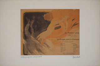 Item #24508 "Le Theatre Libre Saison 1895-1896. La Fumee, puis la Flamme". Color...