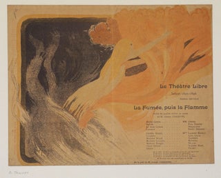 "Le Theatre Libre Saison 1895-1896. La Fumee, puis la Flamme". Color lithograph broadsheet.