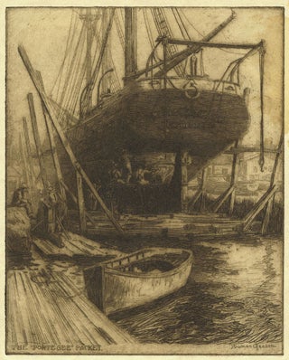 Item #24578 "The Portegee" Packet. Etching. J. Duncan Gleason