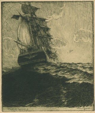 Item #24580 "Trade Winds". Etching. J. Duncan Gleason