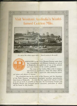 Visit Western Australia's World Famed Golden Mile.