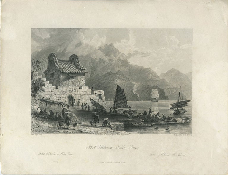 Item #24603 Fort Victoria, Kow Loon. Engraving. Thomas Allom.