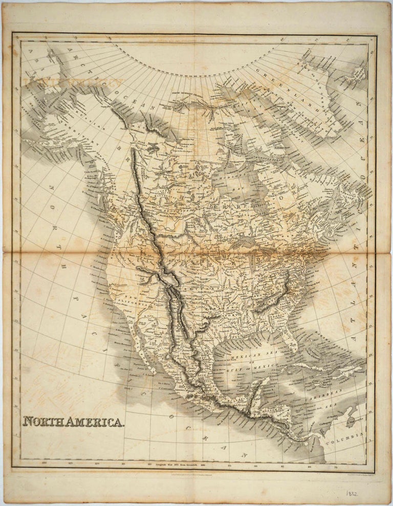 Item #24609 North America. Map. Isaac Taylor Hinton.