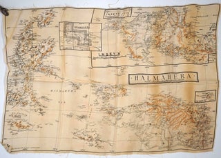 Item #24645 RAAF Escape & Evasion Silk map, Halmahera and New Guinea. WWII, Aviation, New Guinea