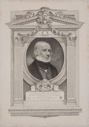 Item #24673 Alexander Anderson, The First Engraver on Wood in America. Engraved portrait....
