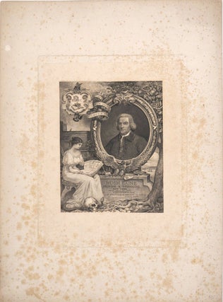 Hugh Gaine, Printer & Bookseller, New York. Engraved portrait.